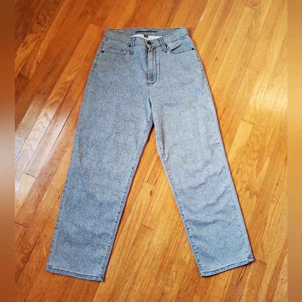 Universal Thread Gray Snakeskin Straight Leg High… - image 1